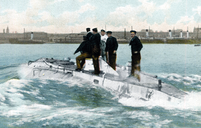 The Royal Navy's first submarine