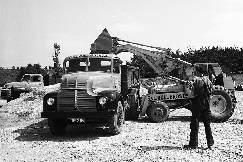 1950s lorries hard at work