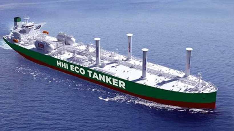 13HHI’s LNG tanker with rotors