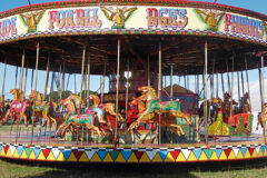 Classic fairground rides and transport