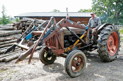 Timber extraction using classic Ford and Fordson machinery