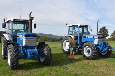 A fine pair of modern Ford classic tractors!