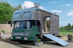 Vintage Bedford horsebox put to an unusual use