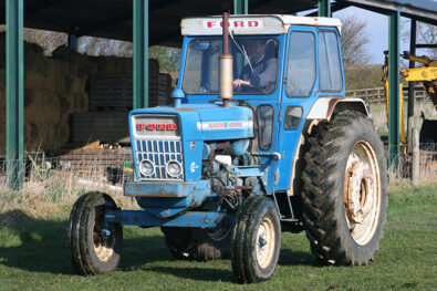 Sampling a well-travelled 1974 Ford 5000 tractor