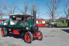 Vintage road and rail steam on the Isle of Man