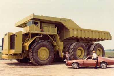 Giant Terex and Titan diesel-electric trucks