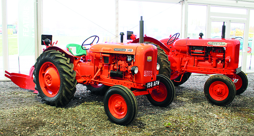 Two 60-year-old Nuffield tractors
