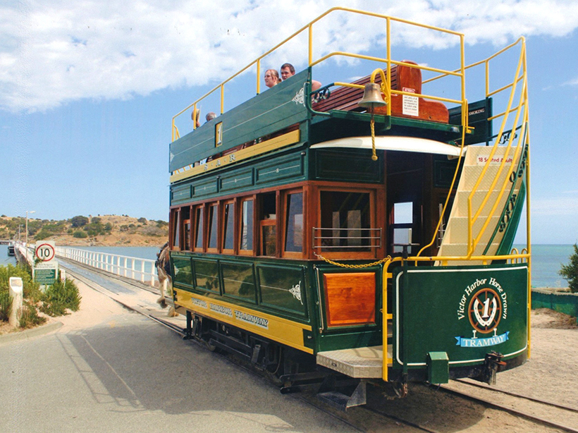 Unique horse-drawn trams