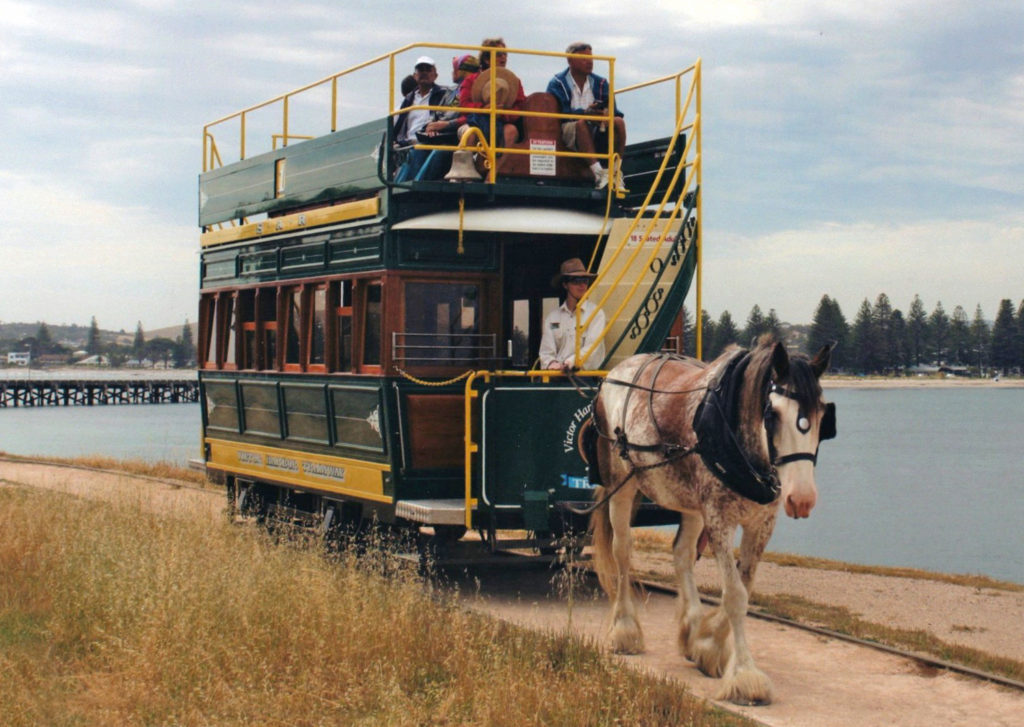 Unique horse-drawn trams