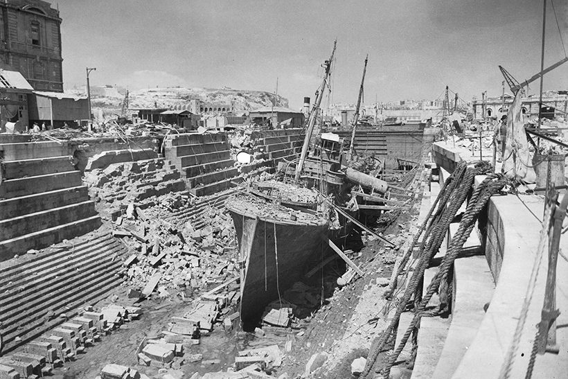 The dockyard Malta during the Second World War